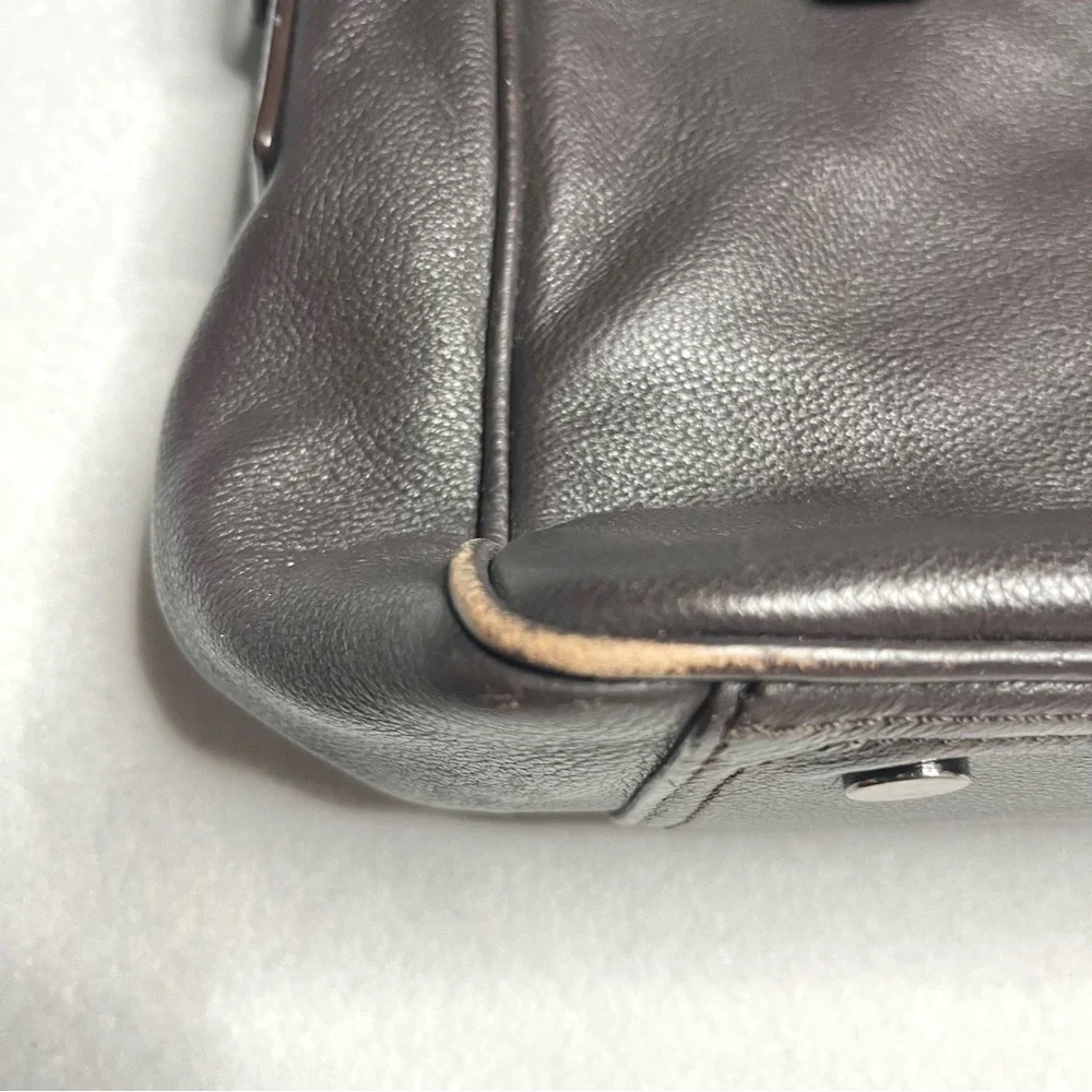 BANANA REPUBLIC men’s leather soft briefcase messenger bag